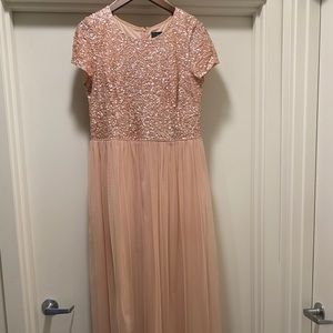 Adrianna Papell Sequin Bridesmaid Dress